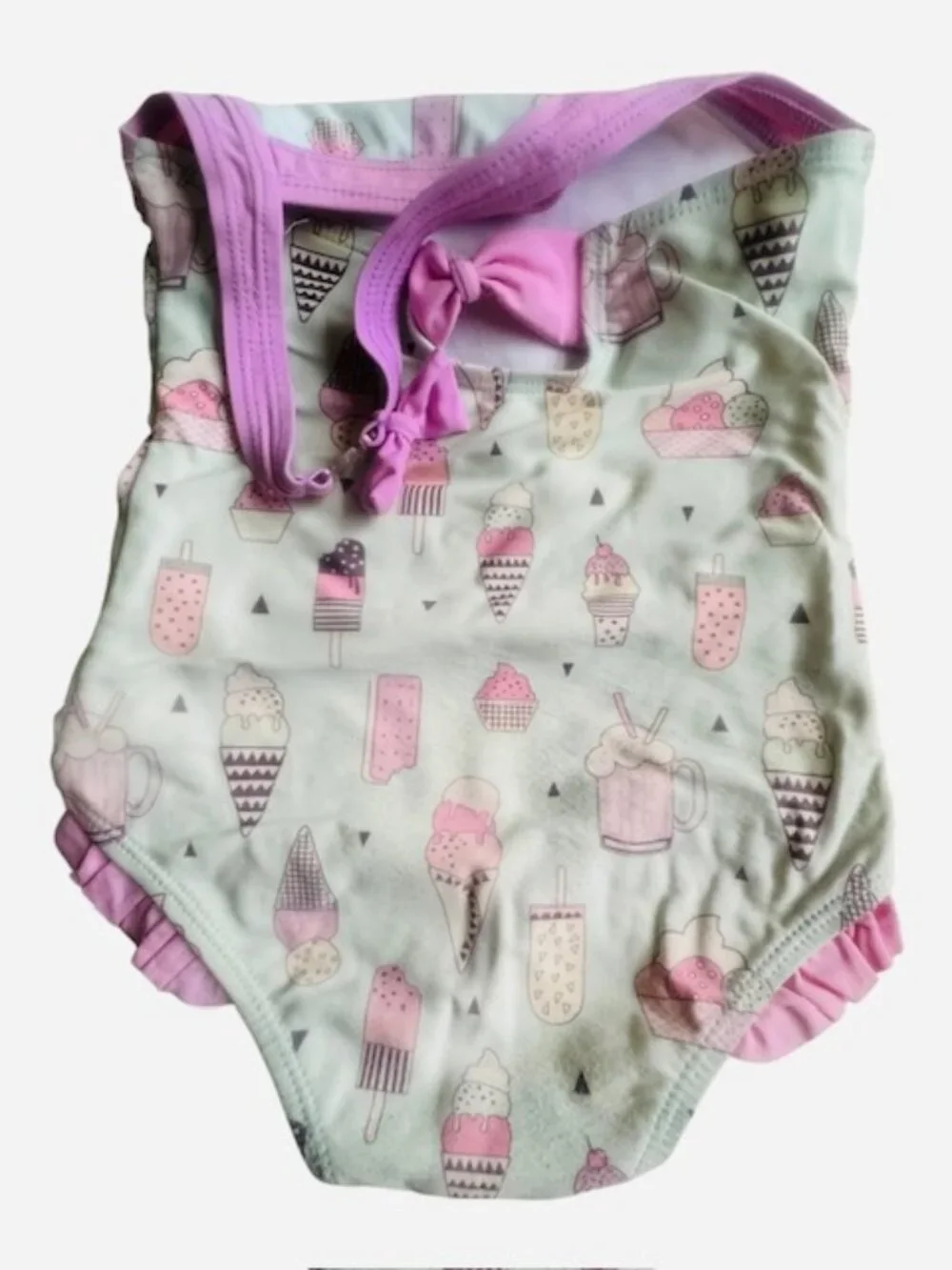 Ruffle Butts Size 3T ICE CREAM Swimsuit